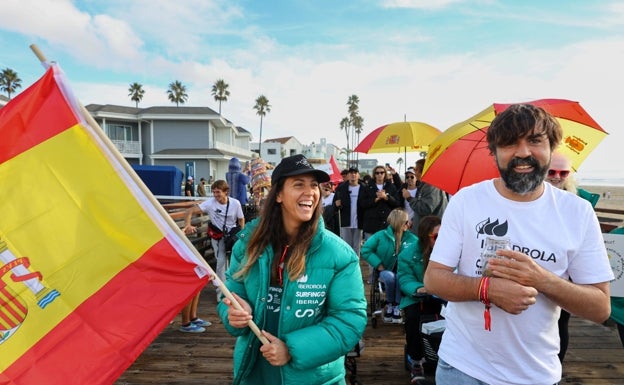 Mireia, con el equipo español que se trasladó al pasado campeonato del mundo. 