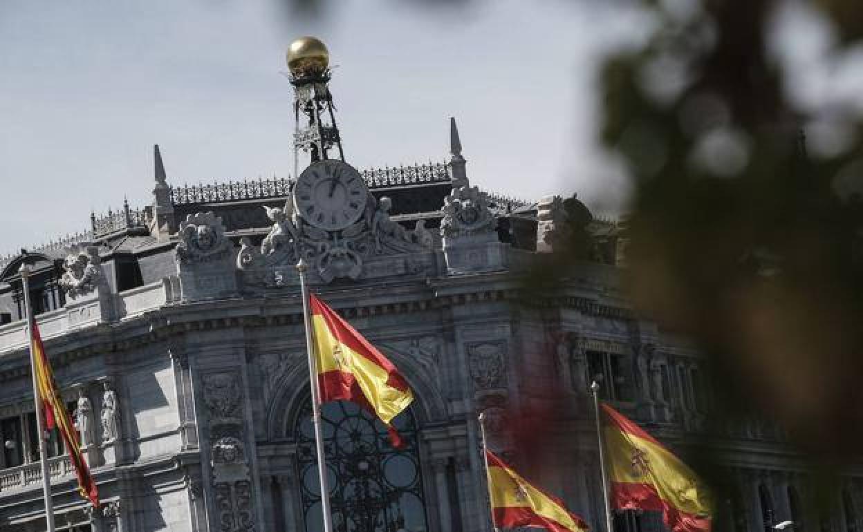 Fachada del Banco de España. 