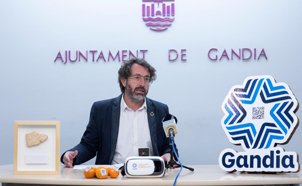 El edil de Turismo de Gandia, Vicent Mascarell. 