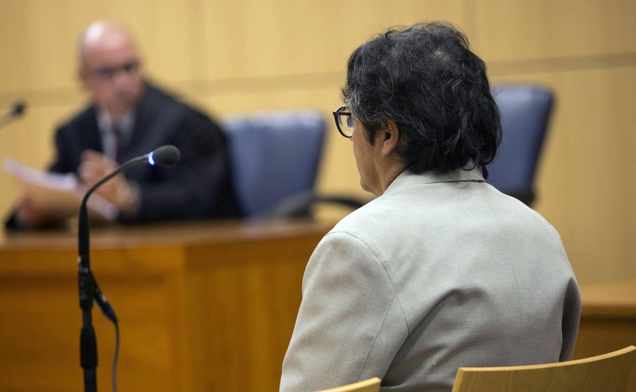 El acusado, durante el juicio. 