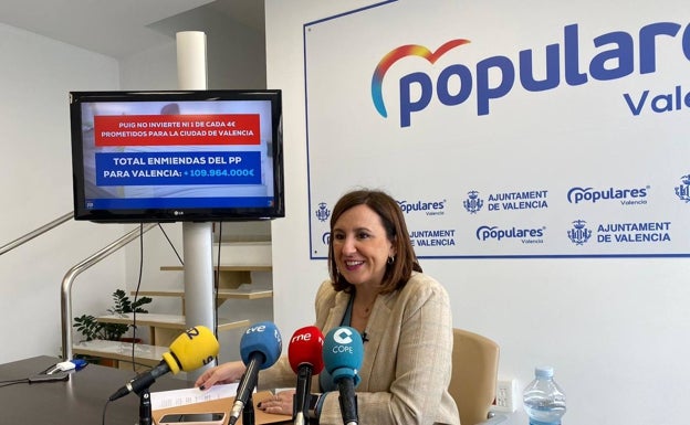 La portavoz del PP, María José Catalá. 