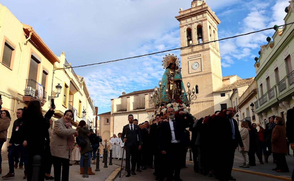 La visita de la imagen de la Peregrina a Torrent. 