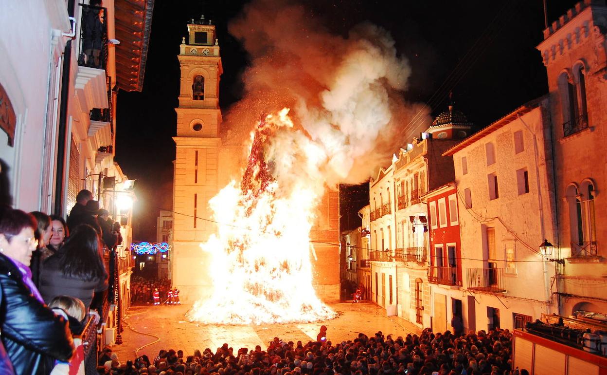 Cremà de la Foguera de Sant Antoni.