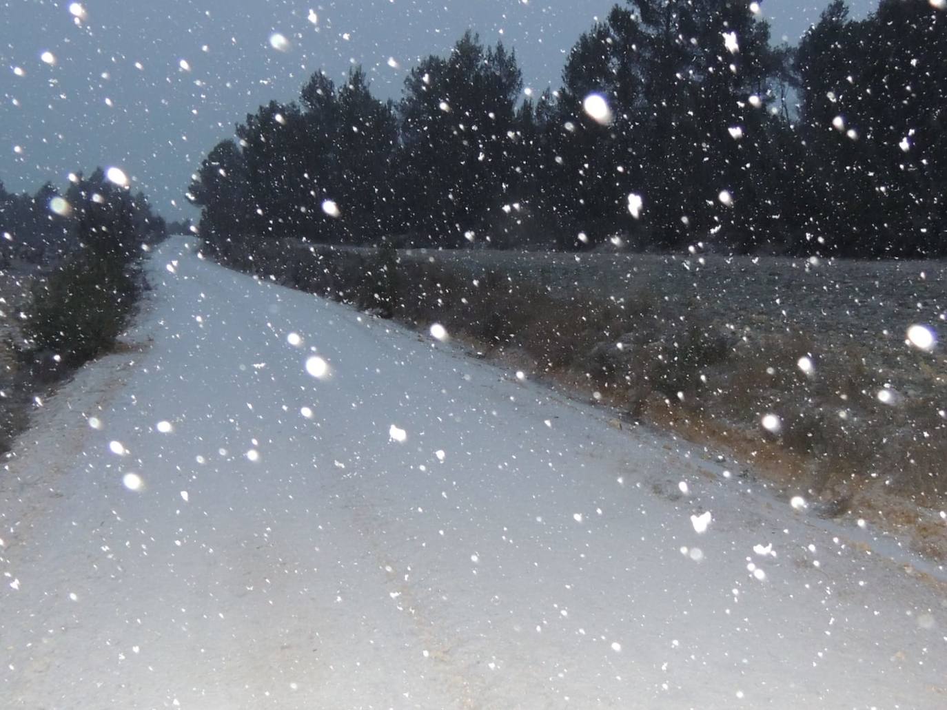 Fotos: La nieve llega al interior de Valencia