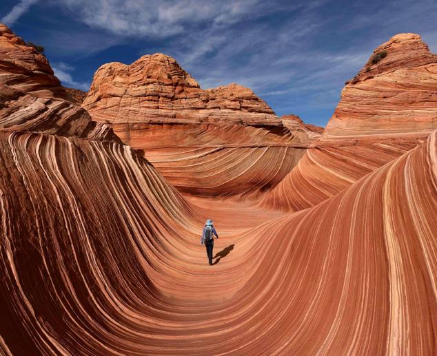 La ola del desierto de Arizona (Estados Unidos).