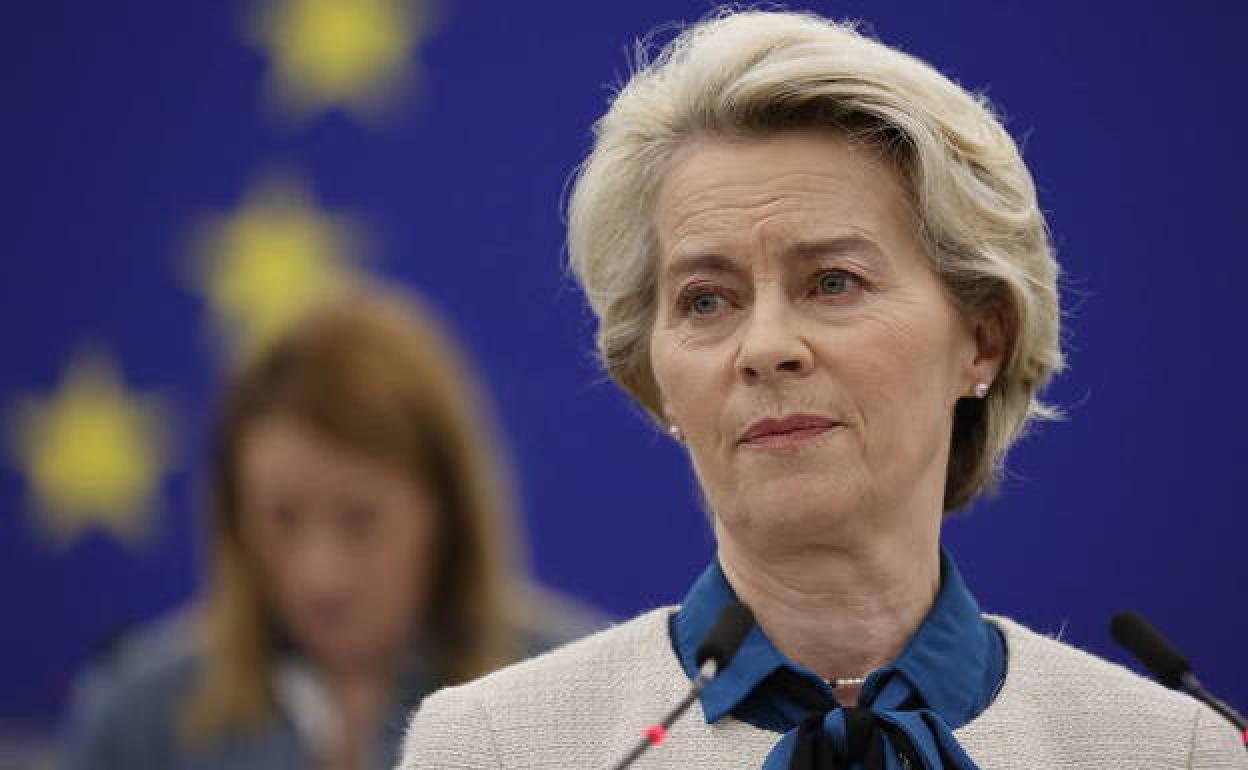 La presidenta de la Comisión Europea, Ursula von der Leyen