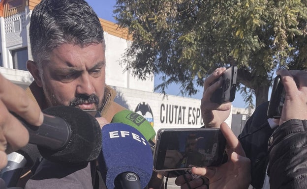 Gattuso, en su corta comparecencia de despedida en Paterna el pasado lunes. 