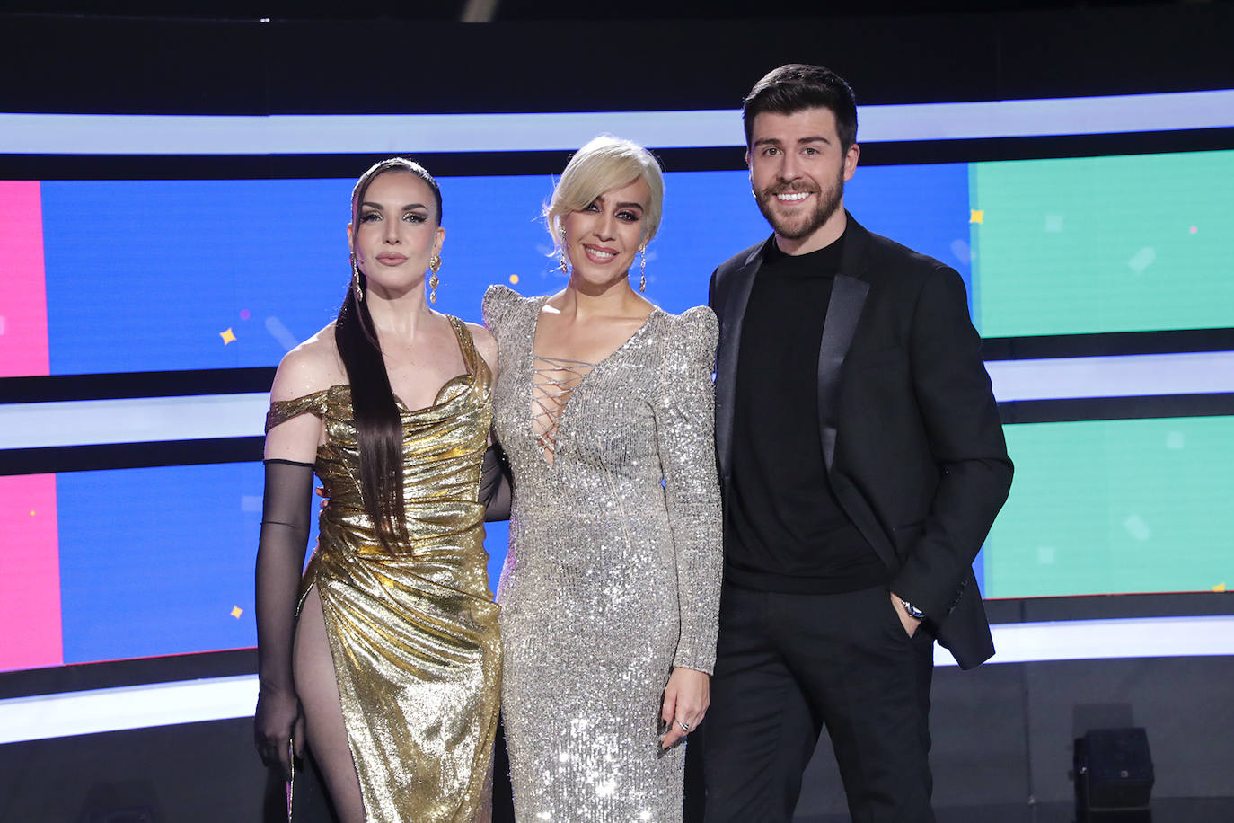 Inés Hernand, Mónica Naranjo y Rodrigo Vázquez.