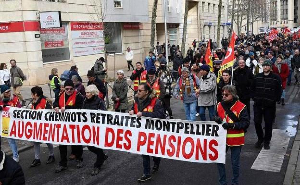 Una de las manifestaciones que se han producido este martes en Francia