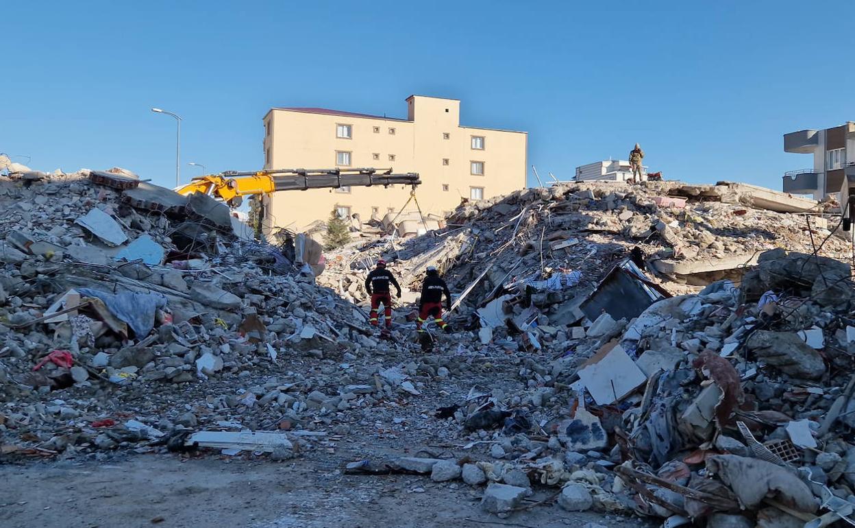 Estado de cómo ha quedado la zona del terremoto de Turquía. 