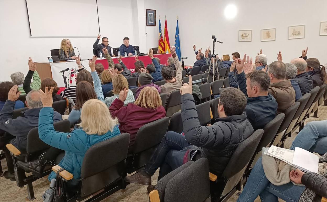 La votación en el pleno de la Mancomunitat de l'Horta Sud. 