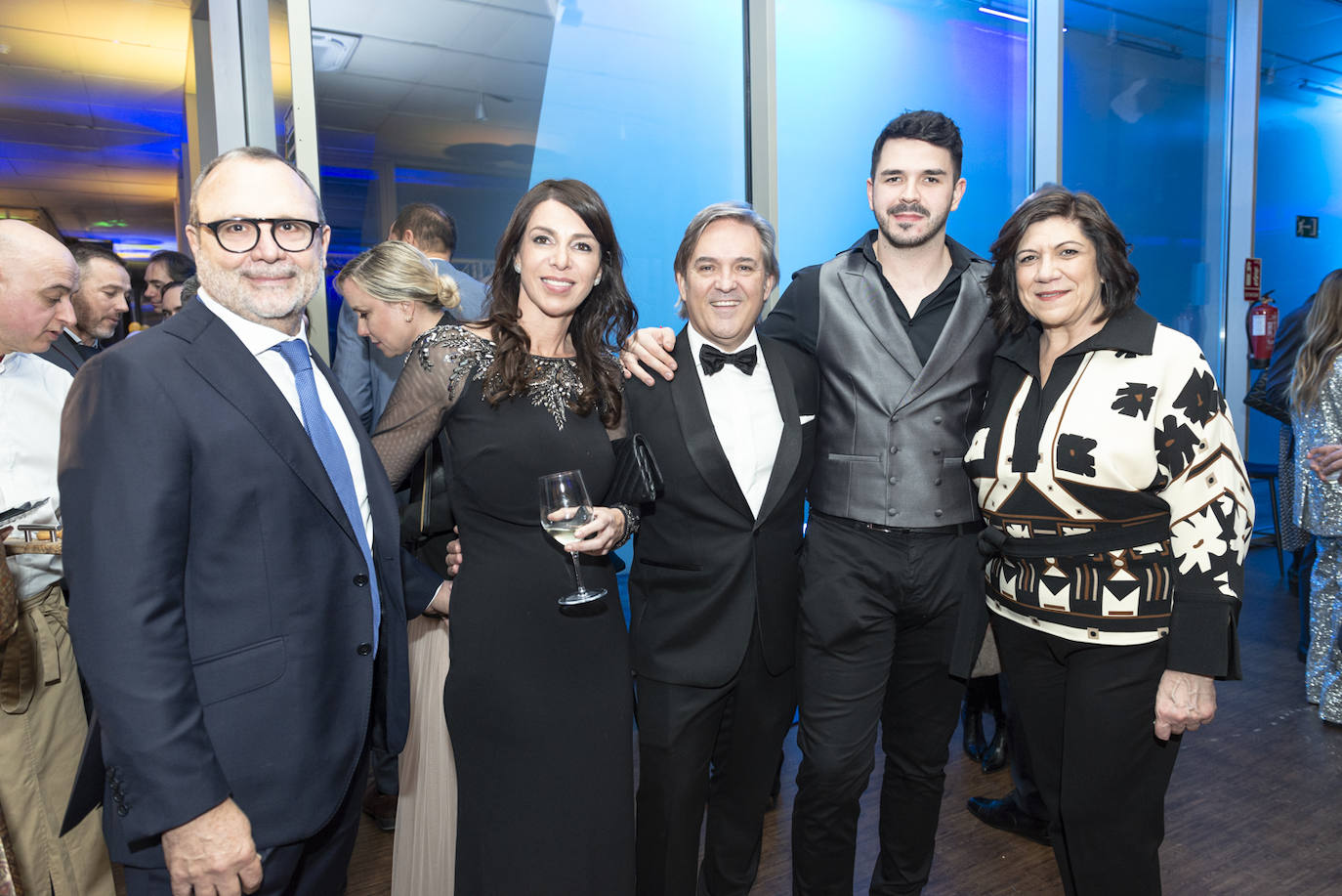 El presidente de Sabor Empresarial, Antonio Jordán, acompañado de algunos invitados.