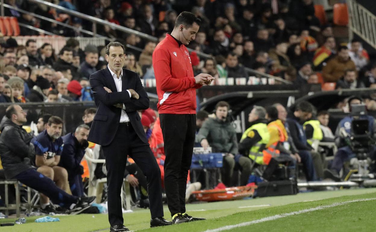 Voro, durante el partido contra el Athletic. 