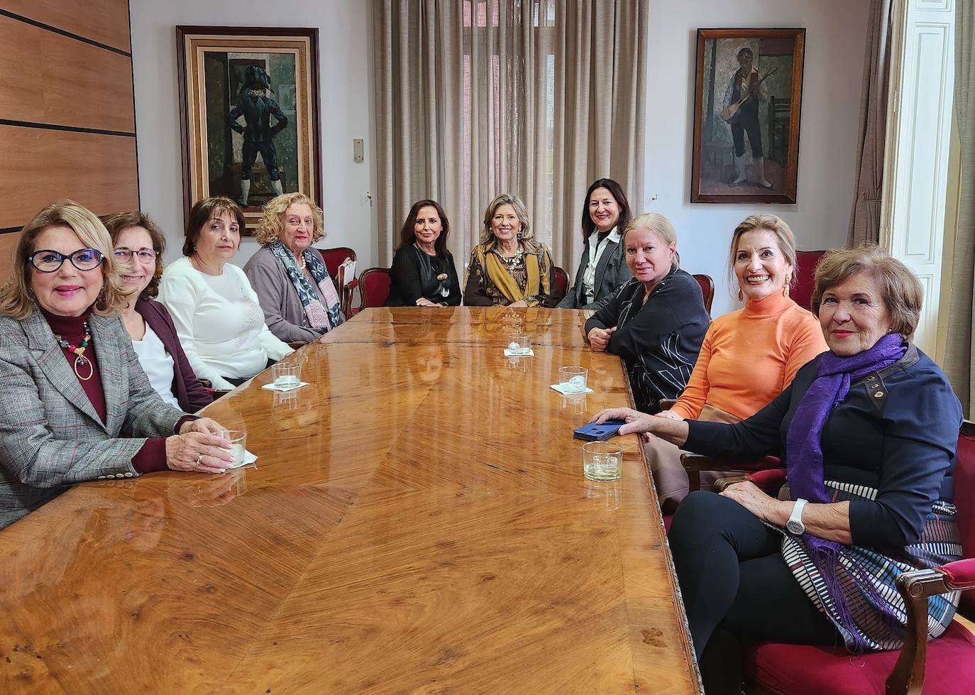 El club Gourmet Trébol, en una de sus reuniones en el Casino de Agricultura.