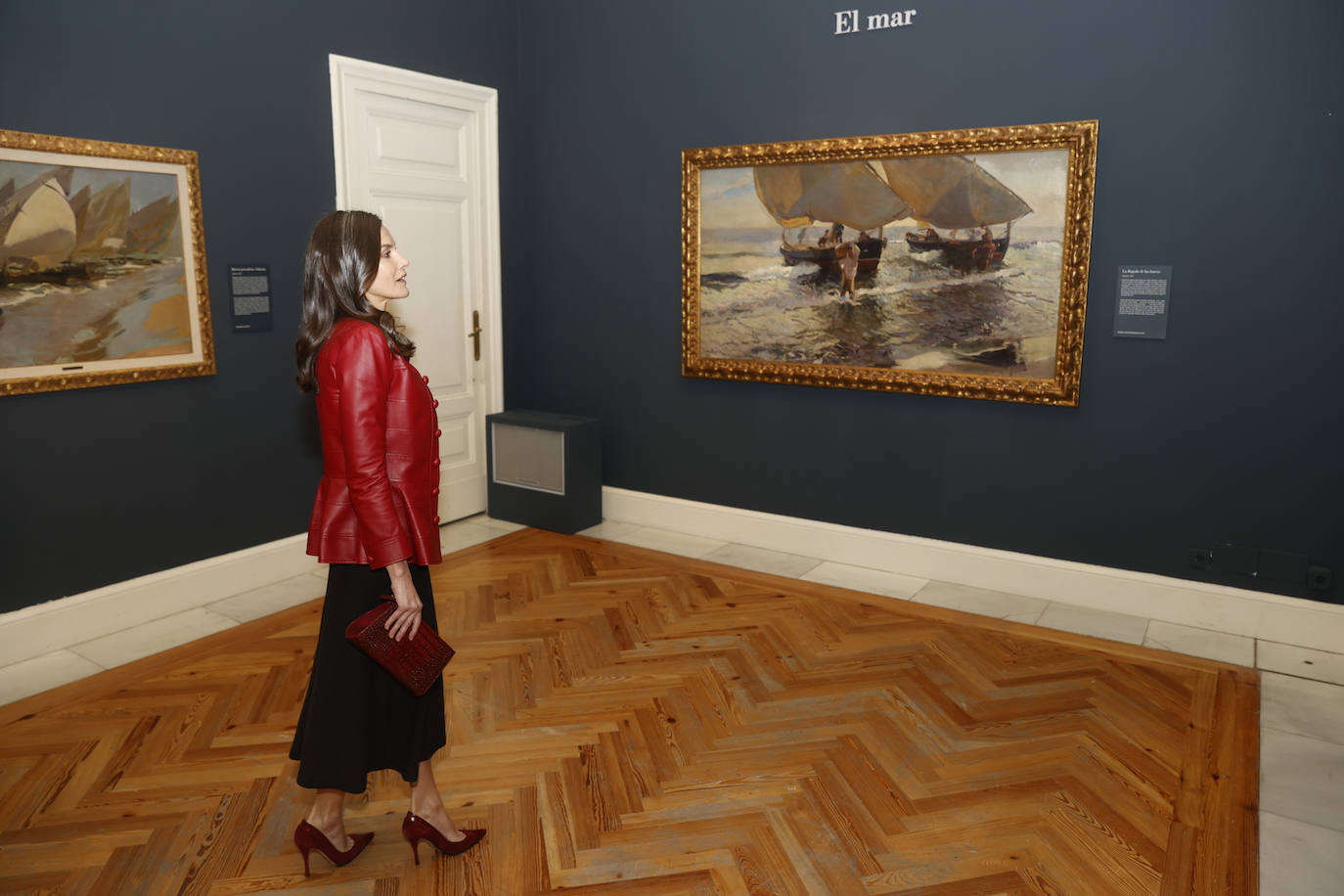 Fotos: Los Reyes inauguran la exposición de Sorolla: Letizia vuelve a apostar por el cuero