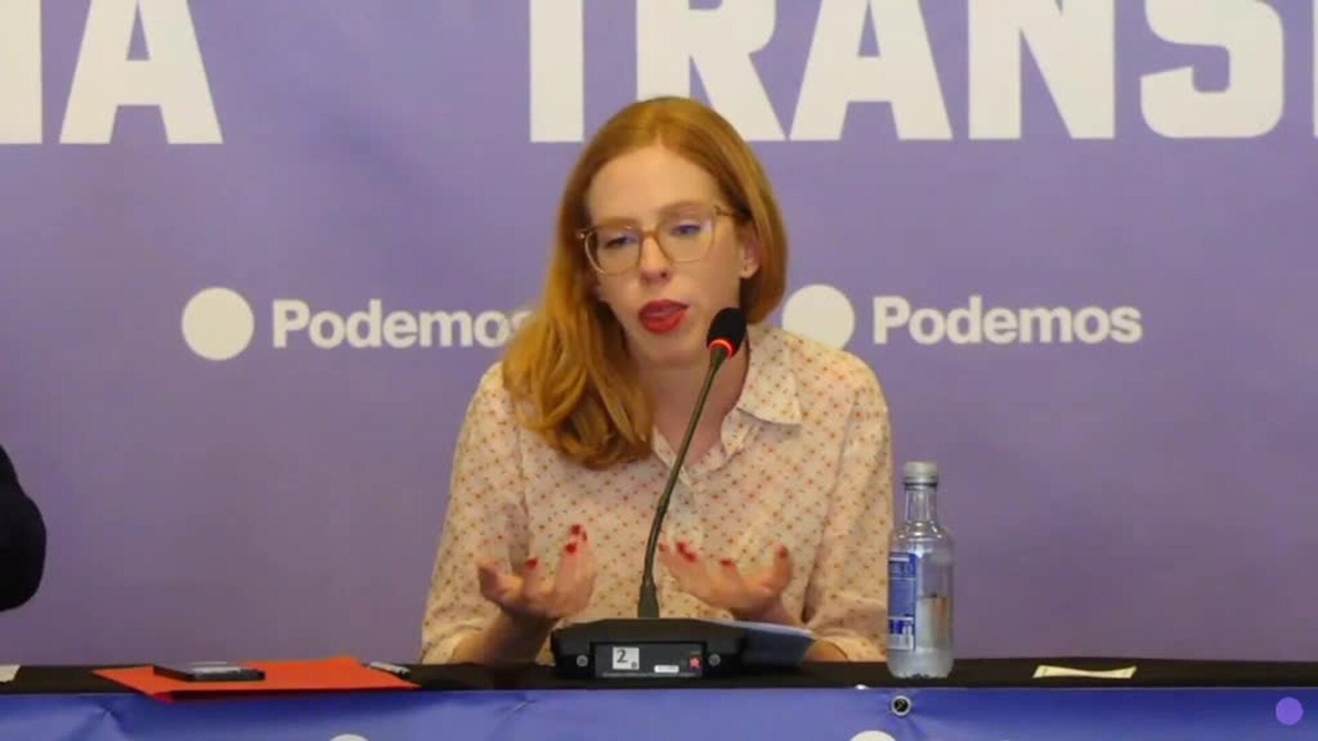 Lilith Verstrynge augura que las presiones a Podemos "son muy fuertes, son constantes y no van a parar"