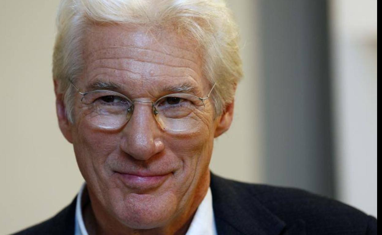 Richard Gere presentando la película Invisibles en el Palau de la Música (Valencia)