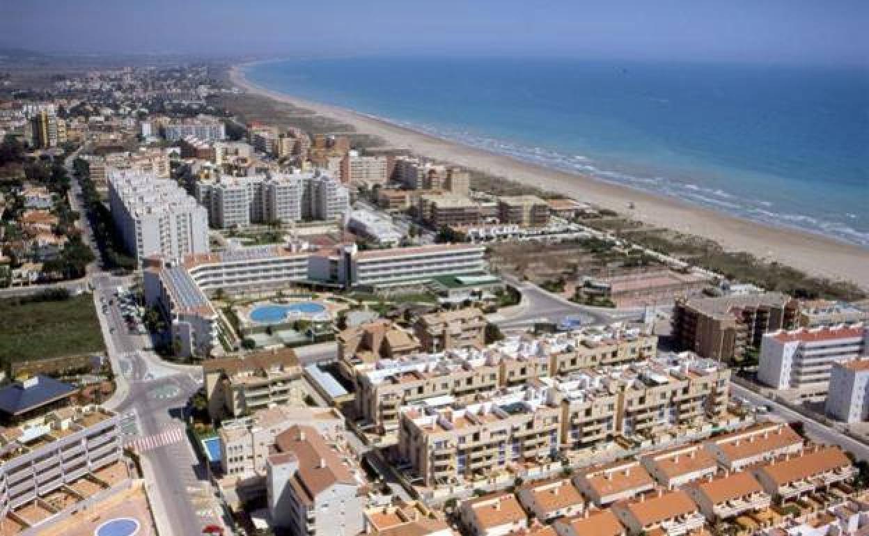 Canet de Mar vista desde el aire