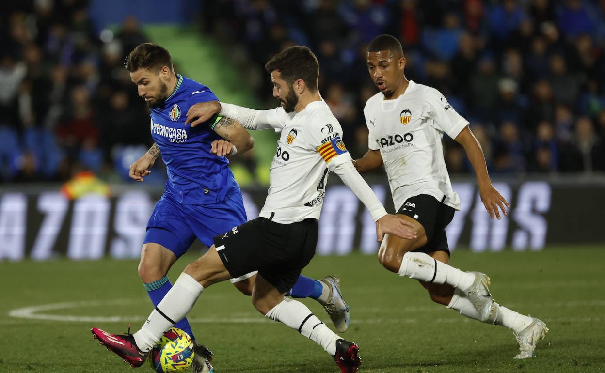 José Luis Gayà, durante el partido frente al Getafe.