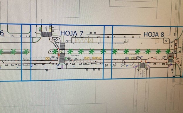 Plano de las obras en ejecución. 