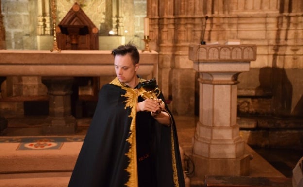 Eros Recio durante la presentación. 