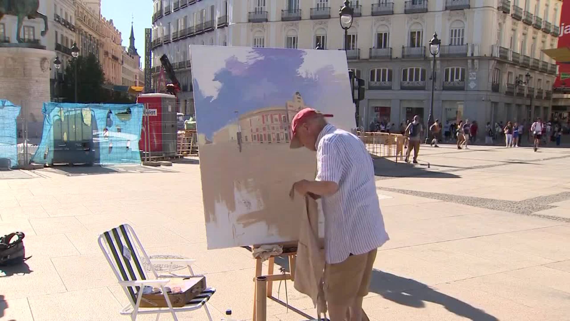 Antonio López vuelve a pintar en las calles de Madrid