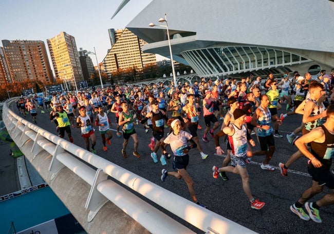 Corredores de la última edición del Maratón de Valencia.