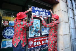 Una administración ganadora del primer premio de la Lotería del Niño. Imagen de archivo.