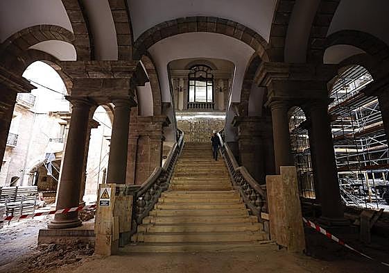 Estado de las obras del Palacio de Justicia de Valencia.