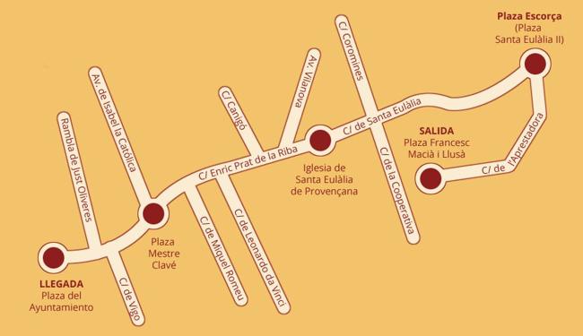 Recorrido de la Cabalgata.