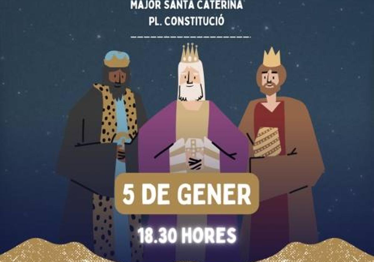 Cartel de la Cabalgata de Reyes en Alzira