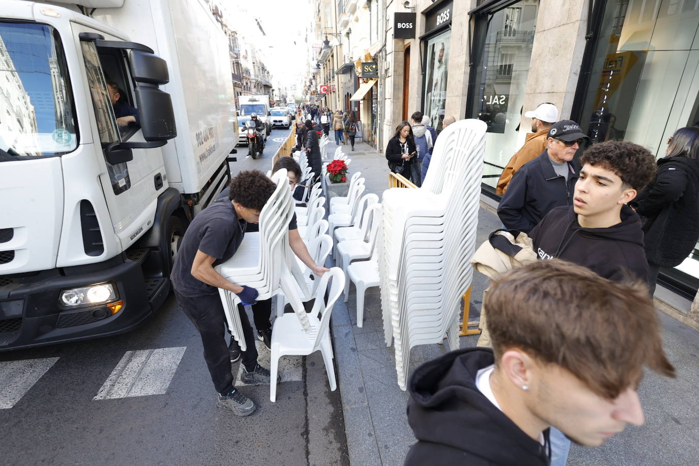 Fotos de los preparativos para la Cabalgata de Reyes de Valencia 2024