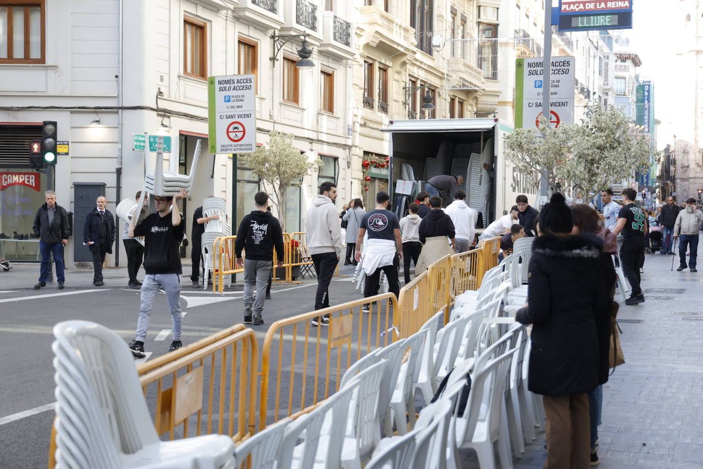 Fotos de los preparativos para la Cabalgata de Reyes de Valencia 2024