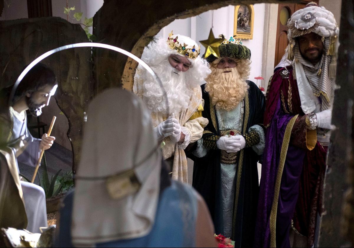 Los Reyes Magos en Huelva, en una imagen de archivo. Efe