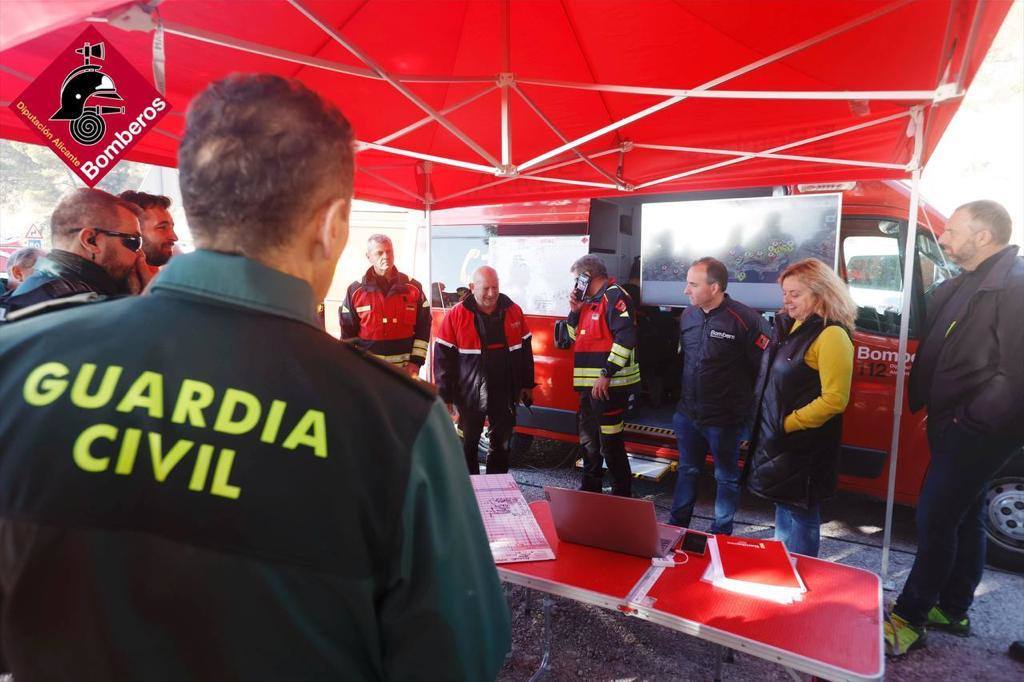 Fotos del incendio forestal en Altea