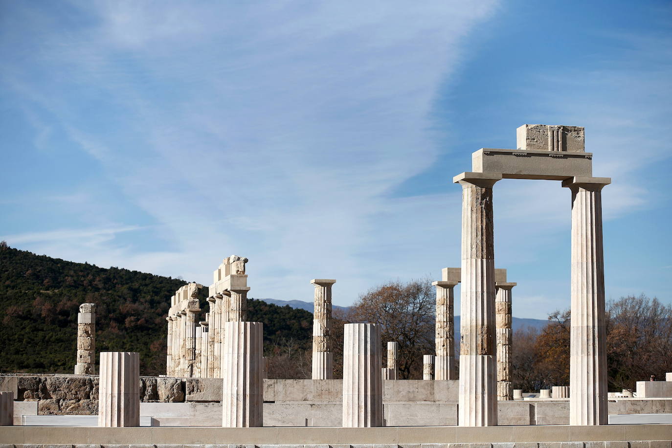 Grecia inaugura el espectacular palacio restaurado de Filipo II