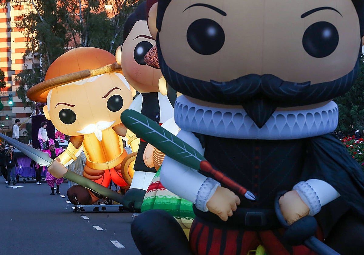 Personajes que desfilaron en la Cabalgata de Reyes de Valencia.