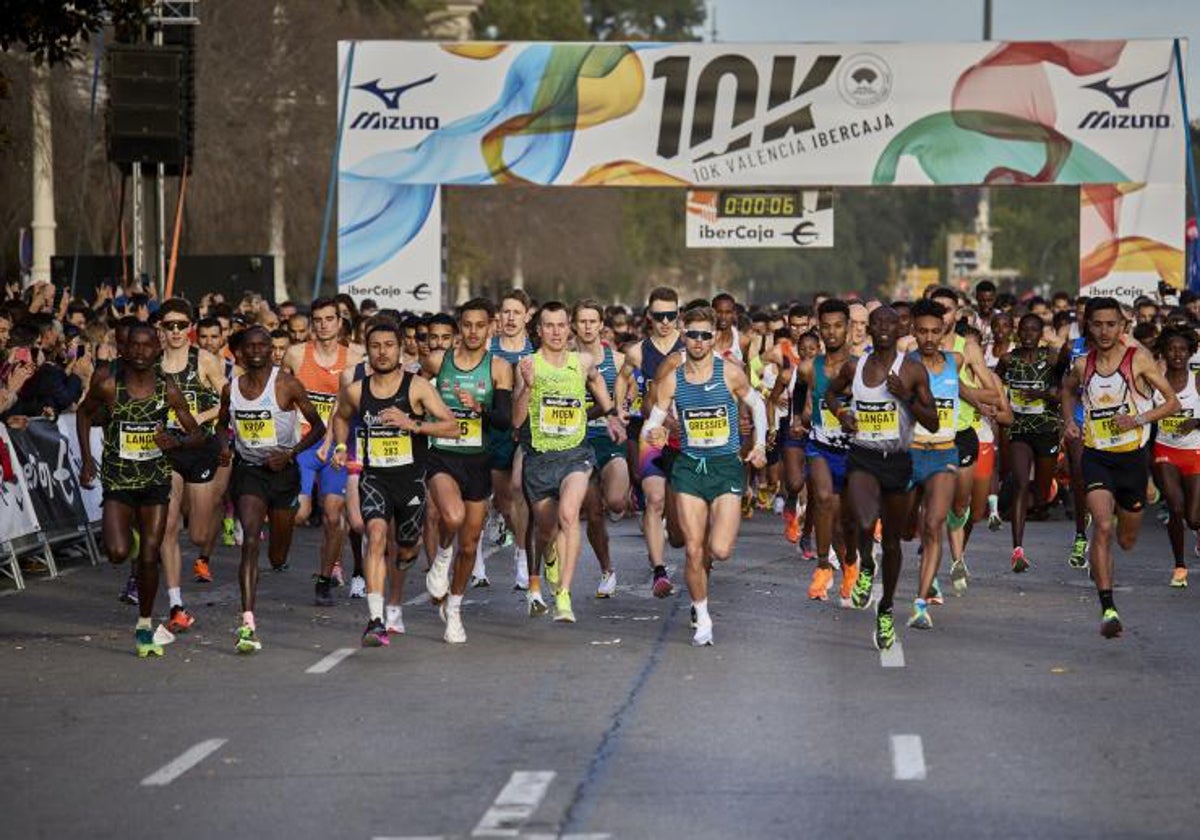 Salida de la 10K Valencia Ibercaja del año pasado.