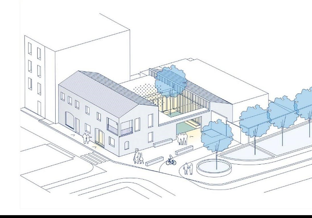 Boceto del futuro Centro Social.
