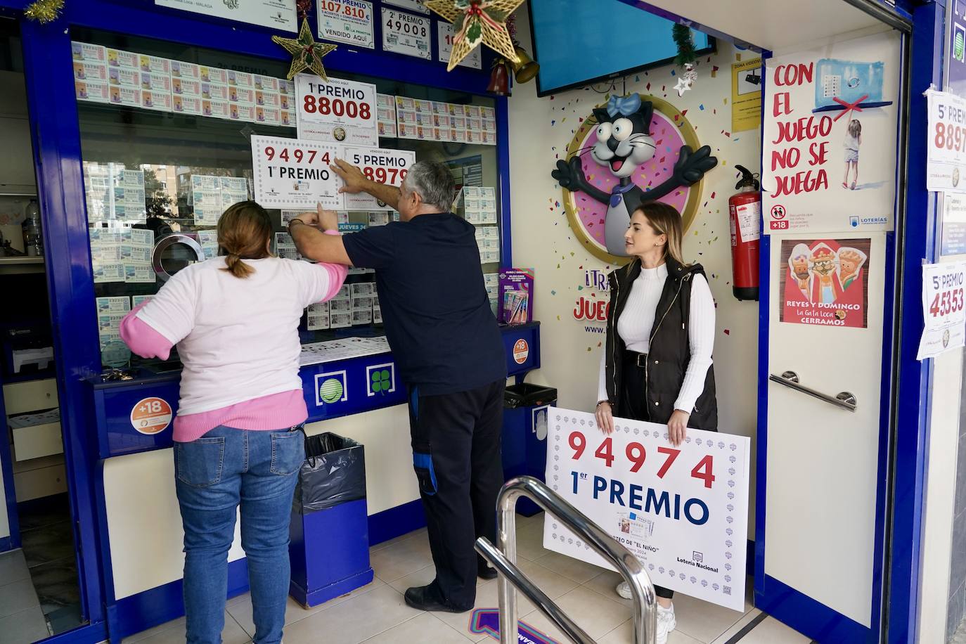 Números premiados en la Lotería del Niño.