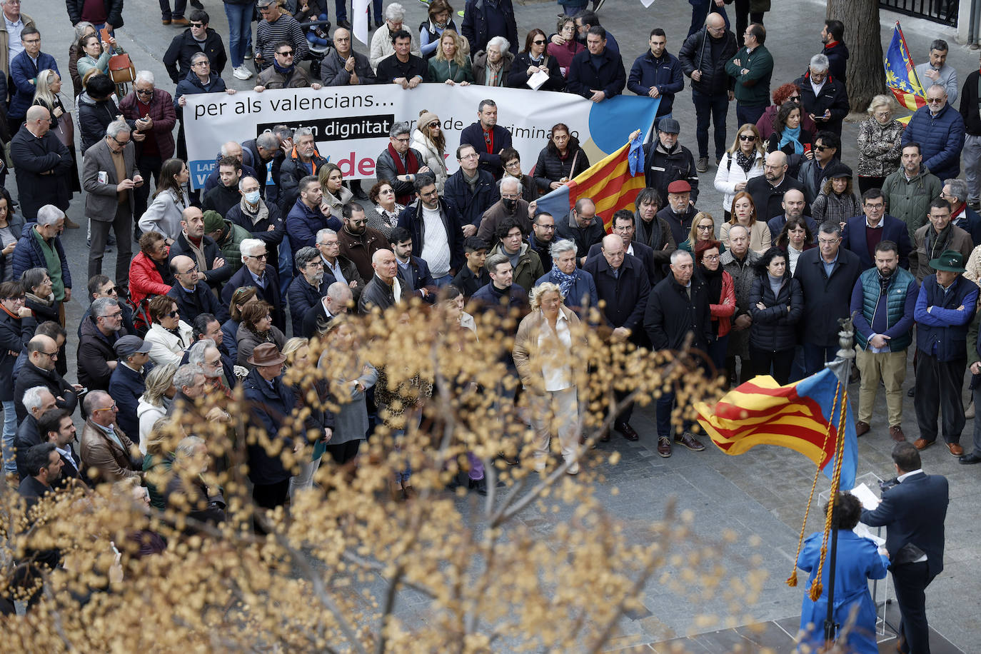 Concentración de Juristes Valencians en Valencia