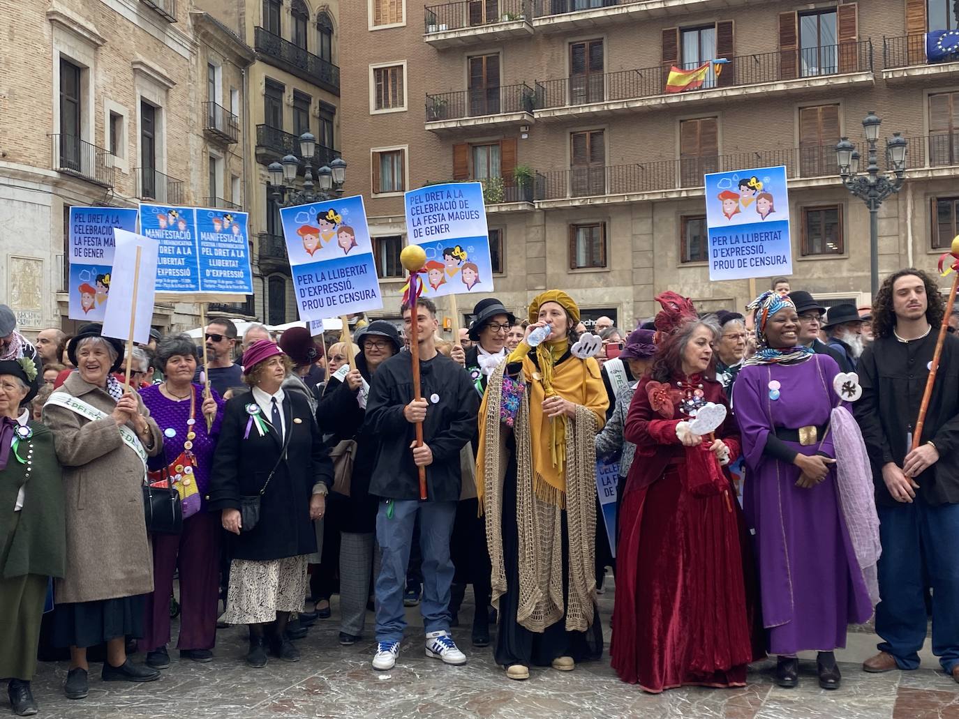 Manifestación de las Magas republicanas en Valencia