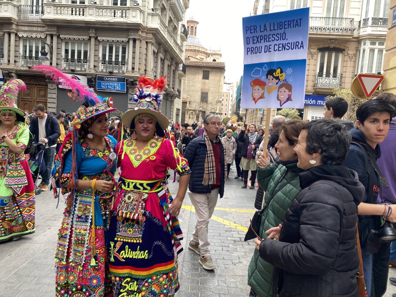 Manifestación de las Magas republicanas en Valencia