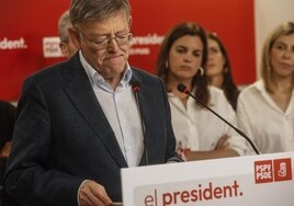 Ximo Puig, durante la jornada electoral del pasado 28-M.