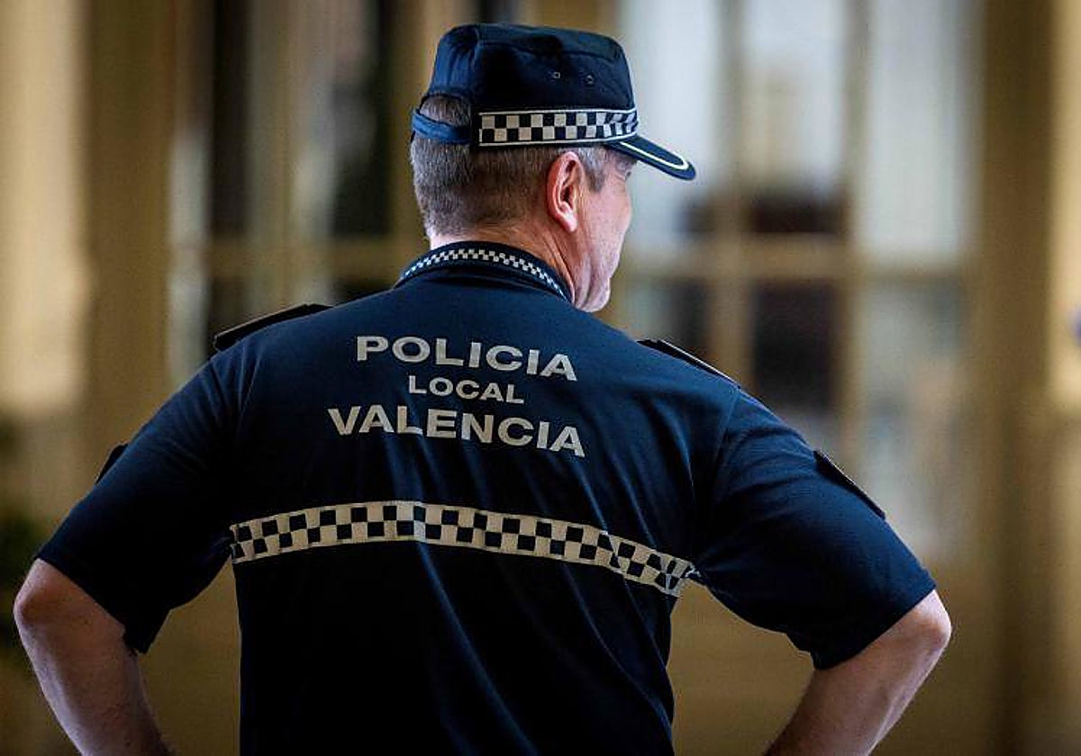 Un agente de la Policía Local de Valencia.