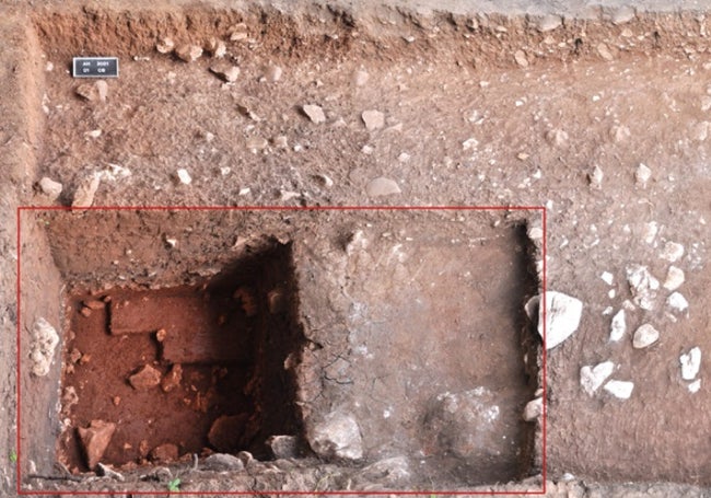 Zona de la excavació.