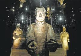 Una imagen de la exposición 'El legado de las dinastías Qin y Han, China. Los guerreros de Xi'an'.