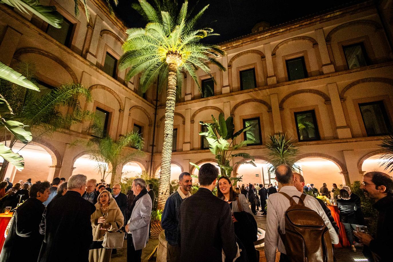 Aspecto del Museo de Bellas Artes tras la presentación de la Guía de Arquitectura de Valencia.