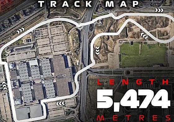 El circuito de F1 de Madrid.