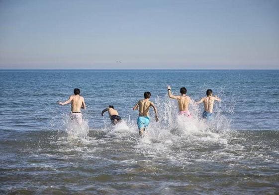 Playa las Arenas de Valencia este jueves, 25 de enero.